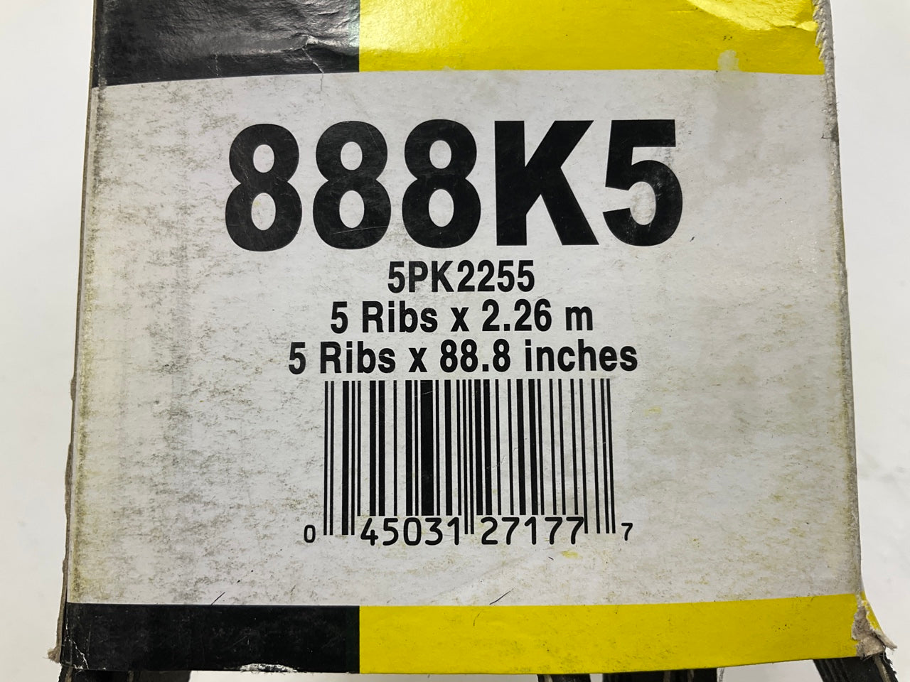 Valucraft 888K5 Serpentine Belt