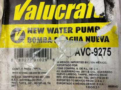 Valucraft AVC-9275 Engine Water Pump 2004-08 Suzuki Forenza, 2005-08 Suzuki Reno