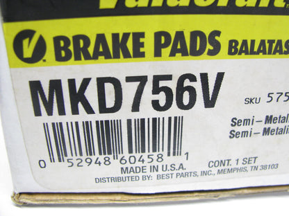 Valucraft MKD756V FRONT Brake Pads 00-05 Excursion 99-04 F-250 F-350 SUPER DUTY