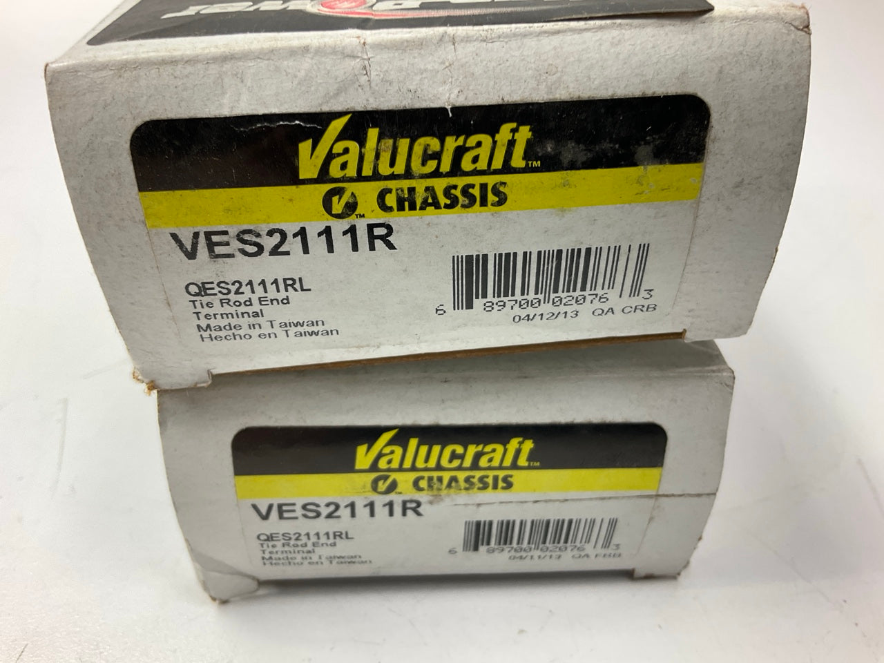 (2) Valucraft VES2111R Outer Steering Tie Rod Ends