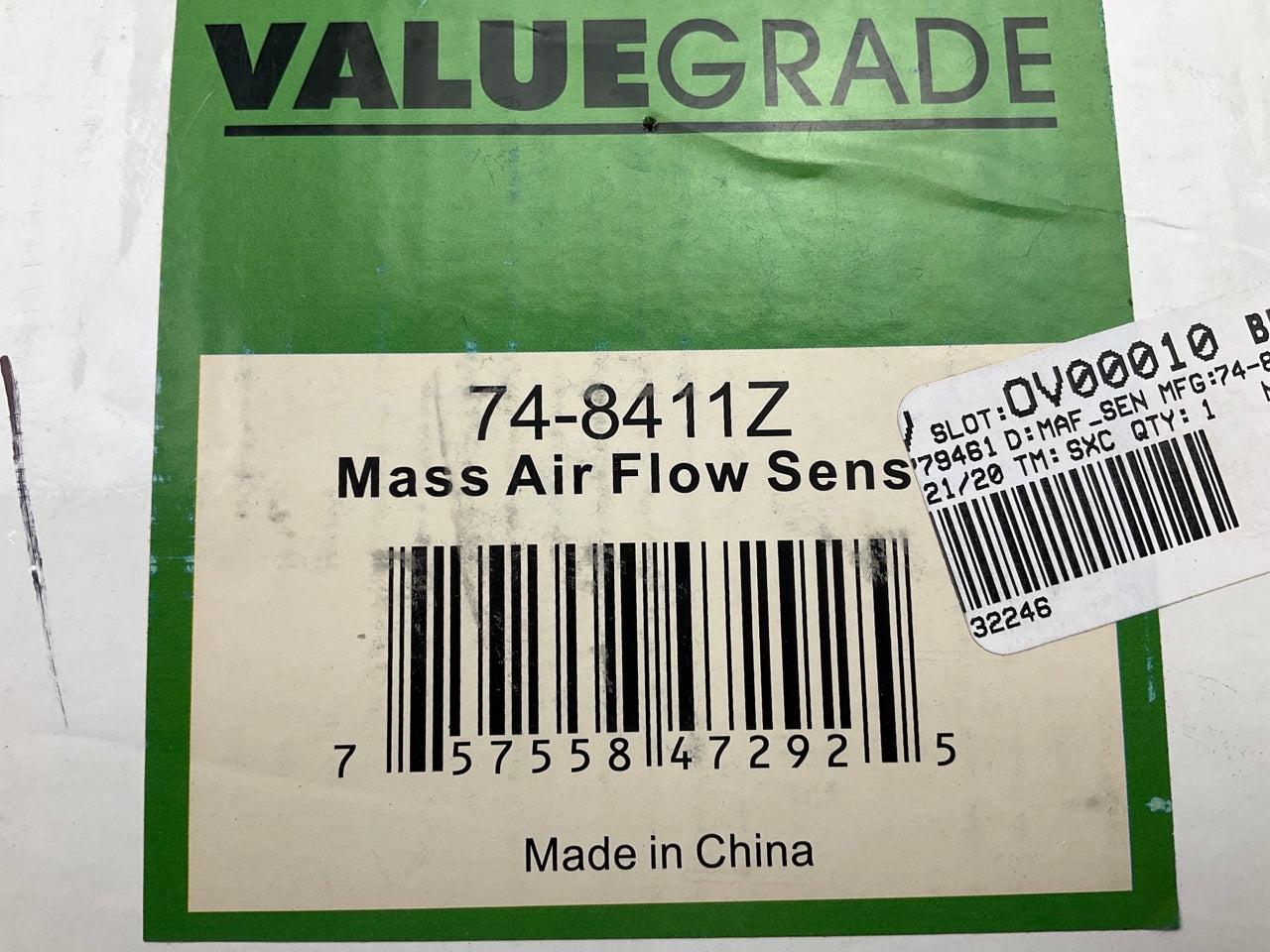 Valuegrade 74-8411Z MAF Mass Air Flow Sensor