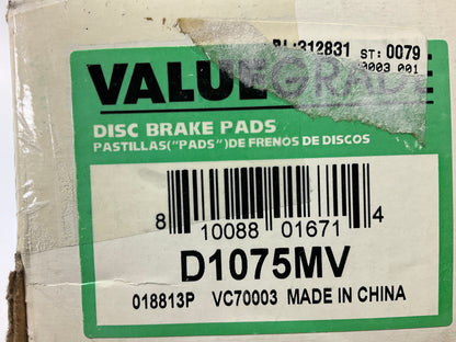 Valuegrade D1075MV Front Brake Pads