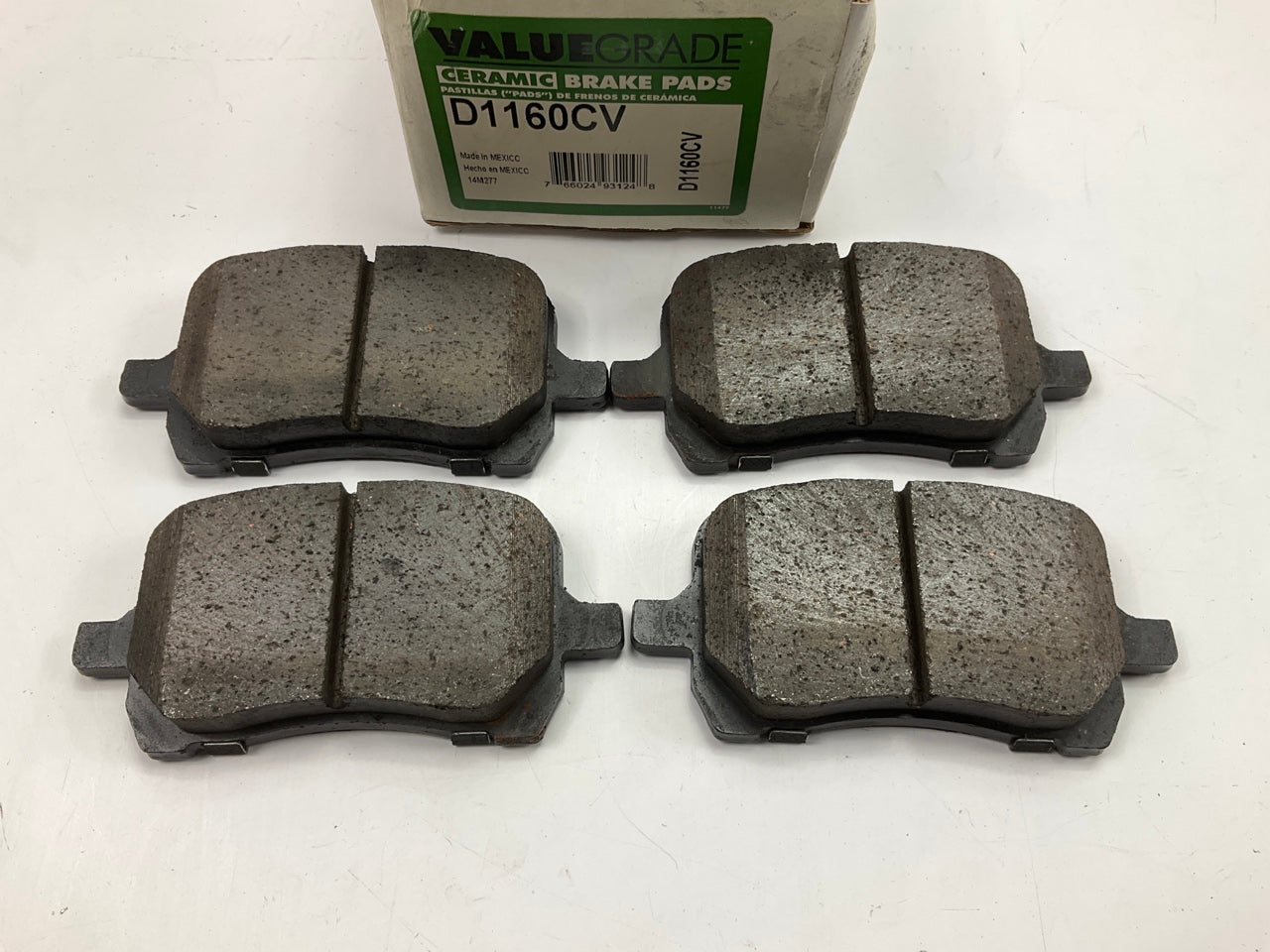 Valuegrade D1160CV Front Brake Pads - Ceramic