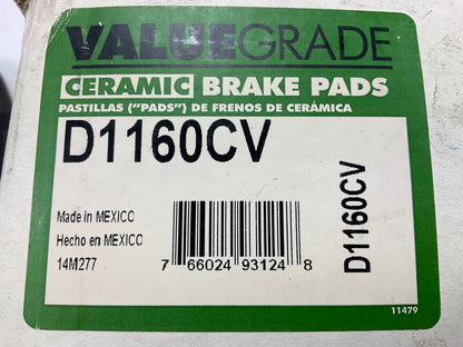 Valuegrade D1160CV Front Brake Pads - Ceramic