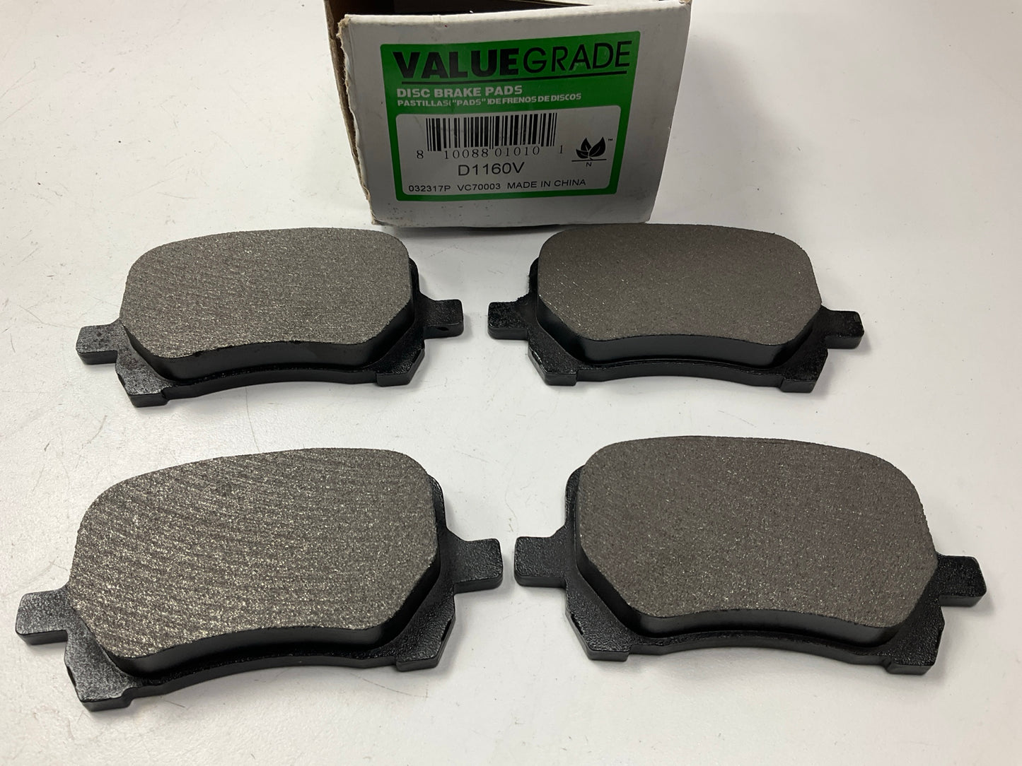Valuegrade D1160V Front Brake Pads