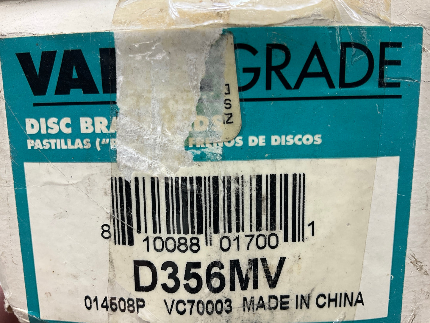 Valuegrade D356MV Front Brake Pads
