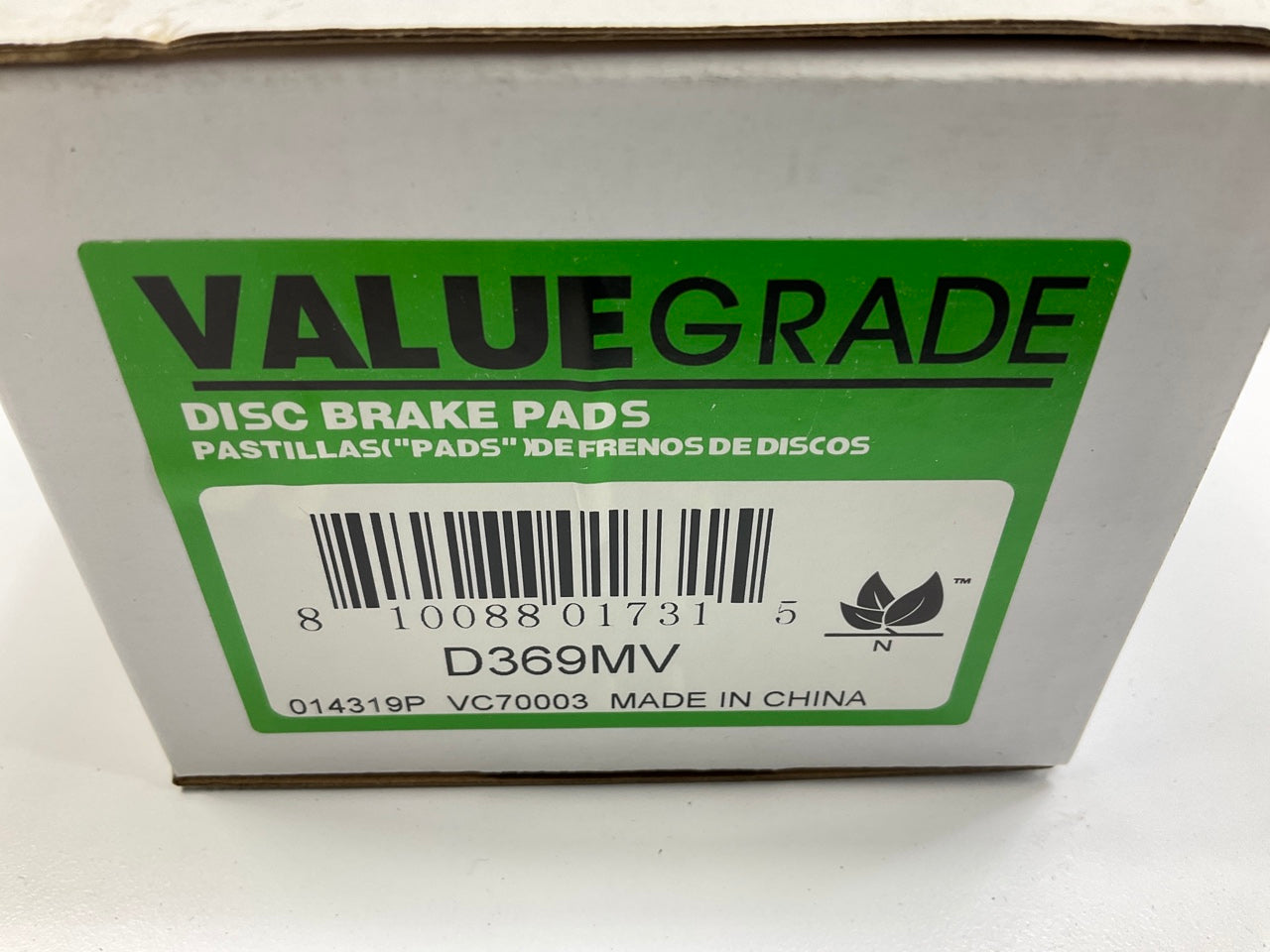 Valuegrade D369MV Front Semi-Metallic Disc Brake Pads