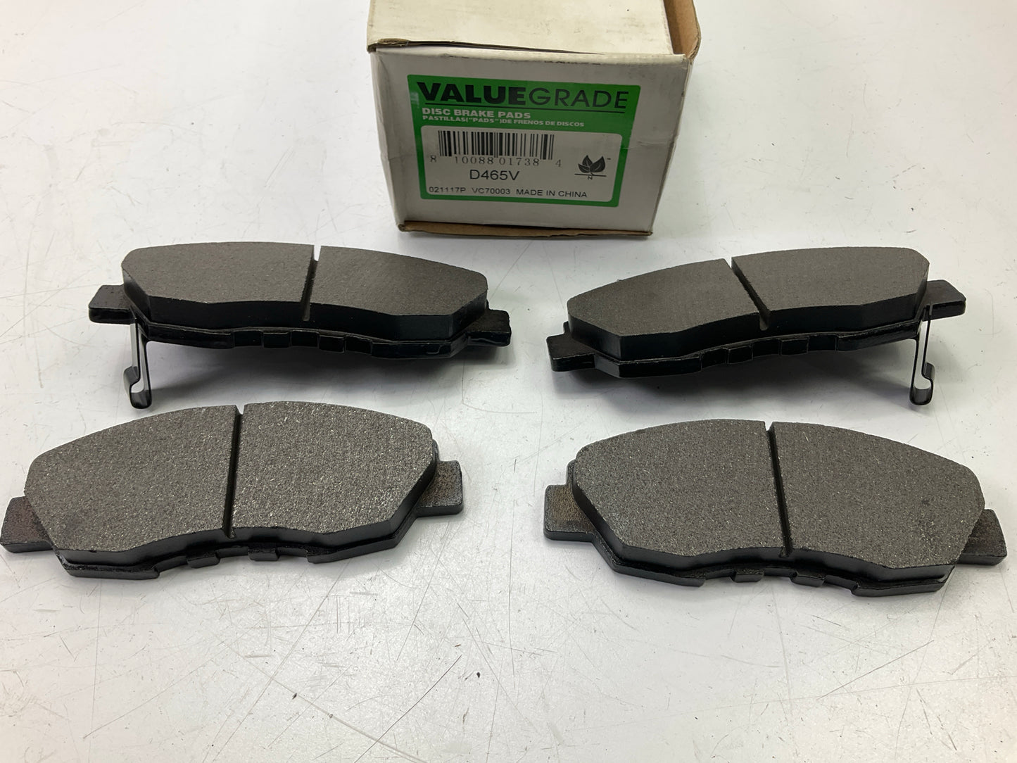 Valuegrade D465V Front Disc Brake Pads