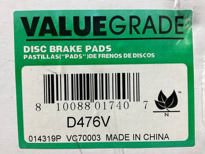 Valuegrade D476V Front Disc Brake Pads