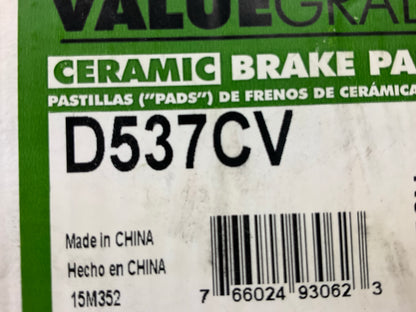 Valuegrade D537CV Rear Brake Pads