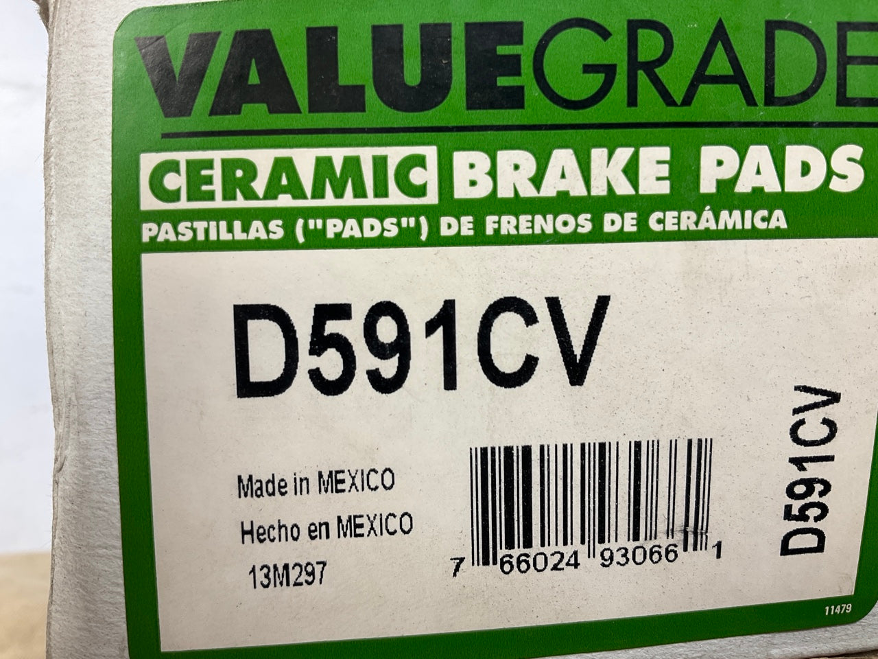 Valuegrade D591CV Front Disc Brake Pads