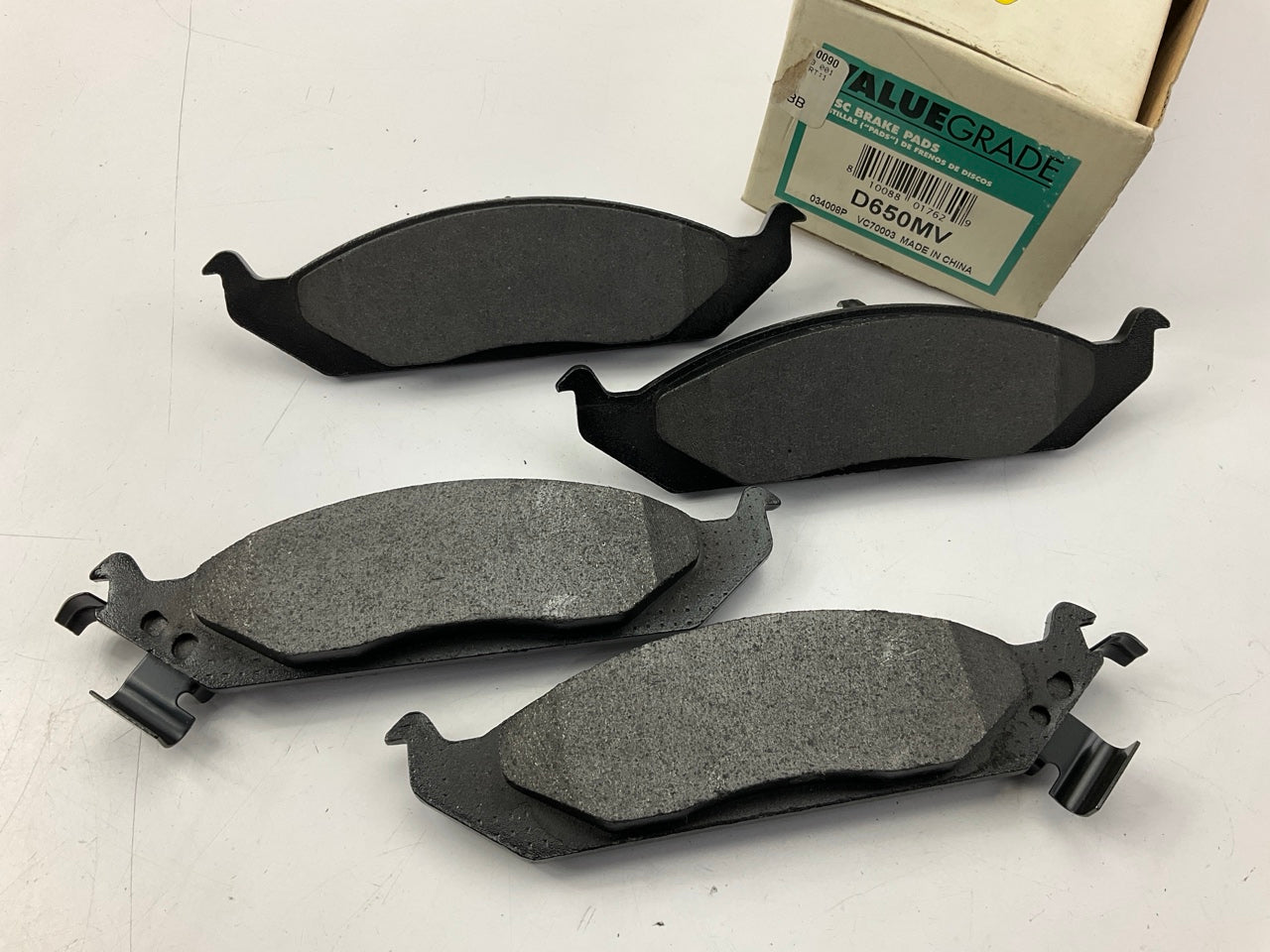 Valuegrade D650MV Front Brake Pads