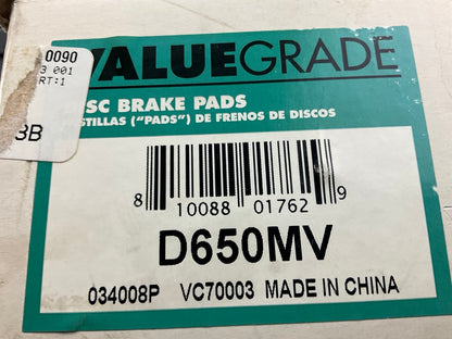 Valuegrade D650MV Front Brake Pads