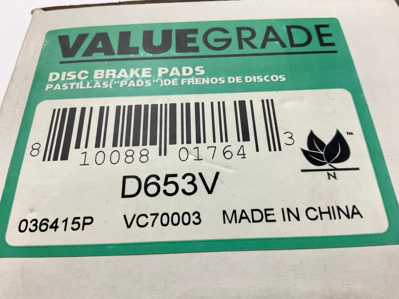 Valuegrade D653V Front Brake Pads