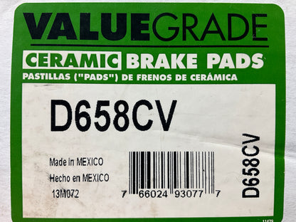 Valuegrade D658CV Rear Disc Brake Pads