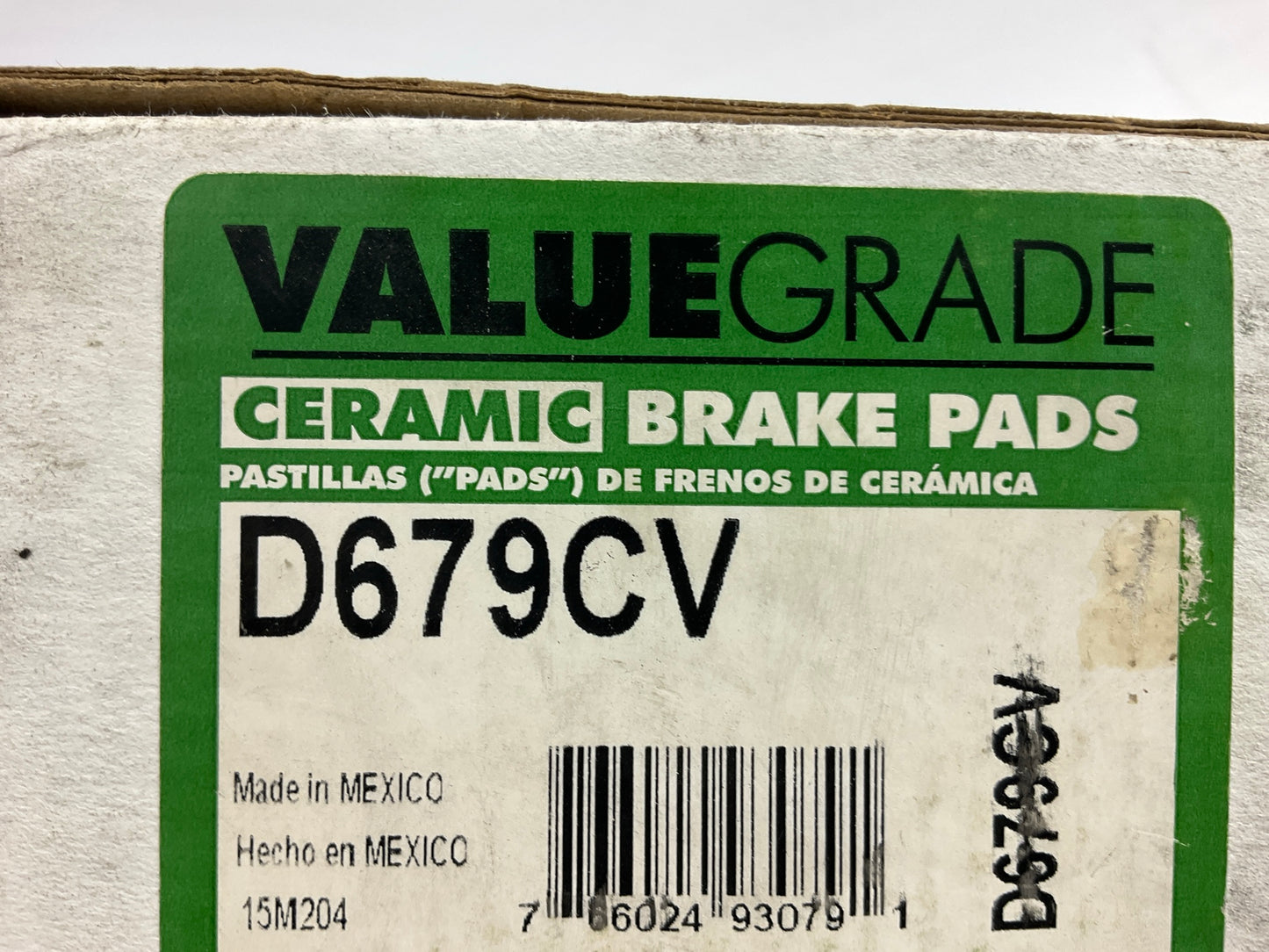 Valuegrade D679CV Front Disc Brake Pads