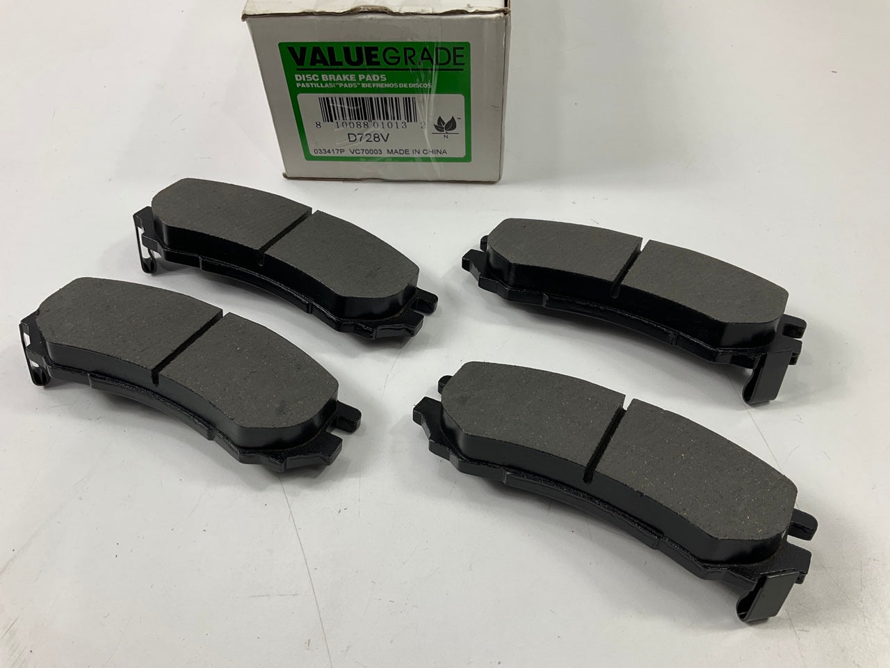 Valuegrade D728V Front Disc Brake Pads