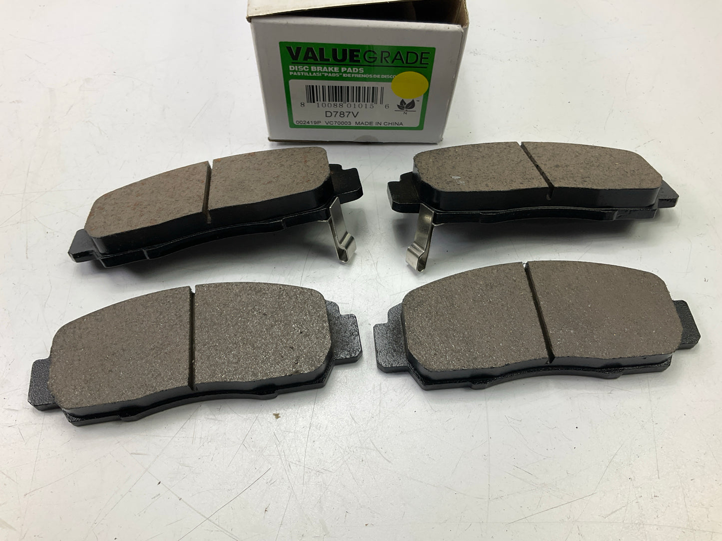 Valuegrade D787V Front Disc Brake Pads
