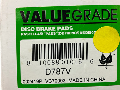 Valuegrade D787V Front Disc Brake Pads