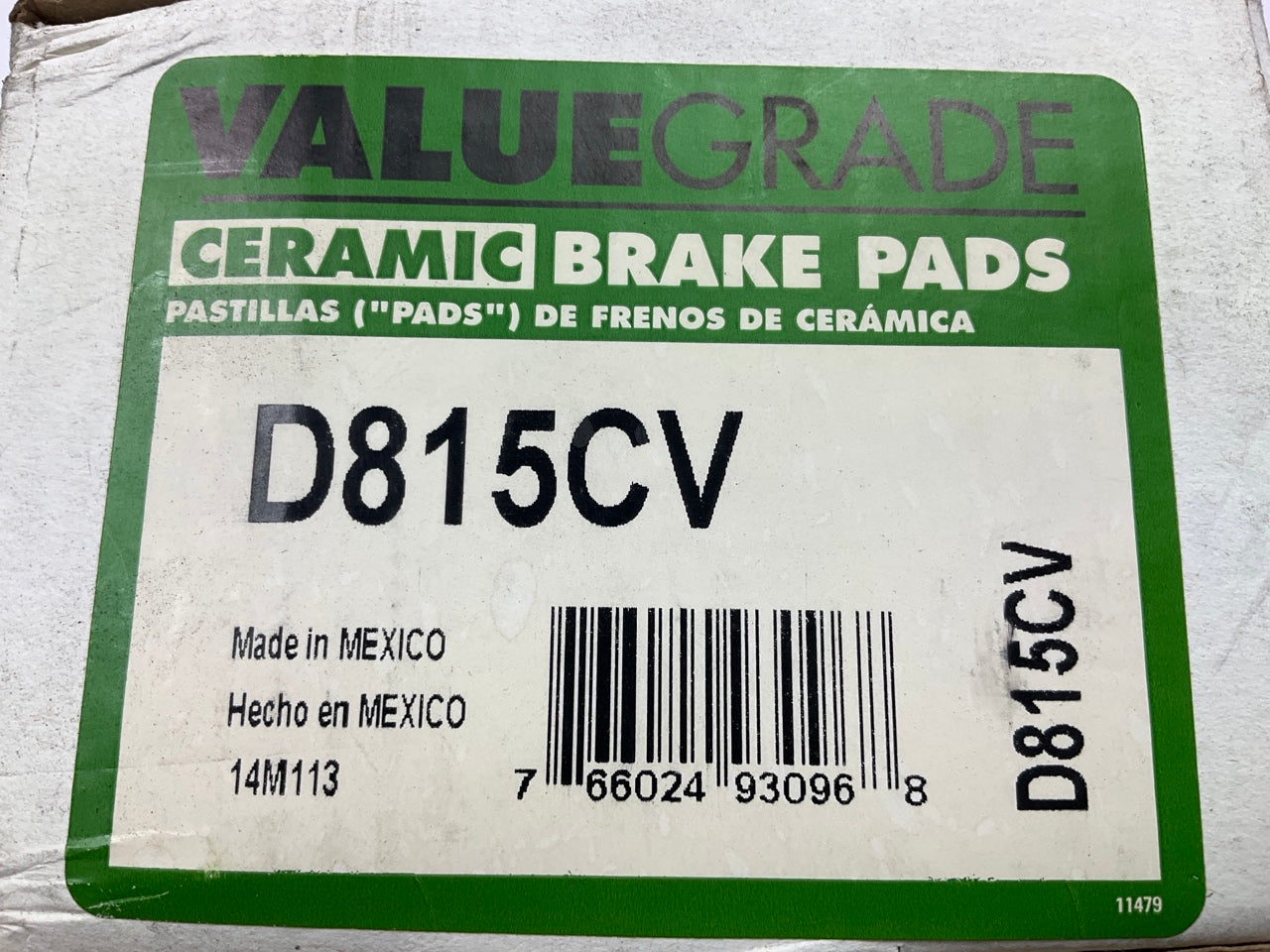 Valuegrade D815CV Front Brake Pads For 2007-2013 Nissan Altima, 2007-2012 Versa