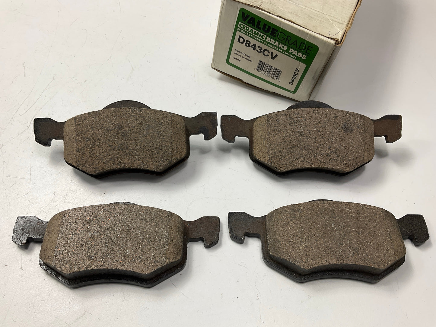 Valuegrade D843CV Front Ceramic Disc Brake Pads