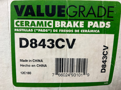 Valuegrade D843CV Front Ceramic Disc Brake Pads