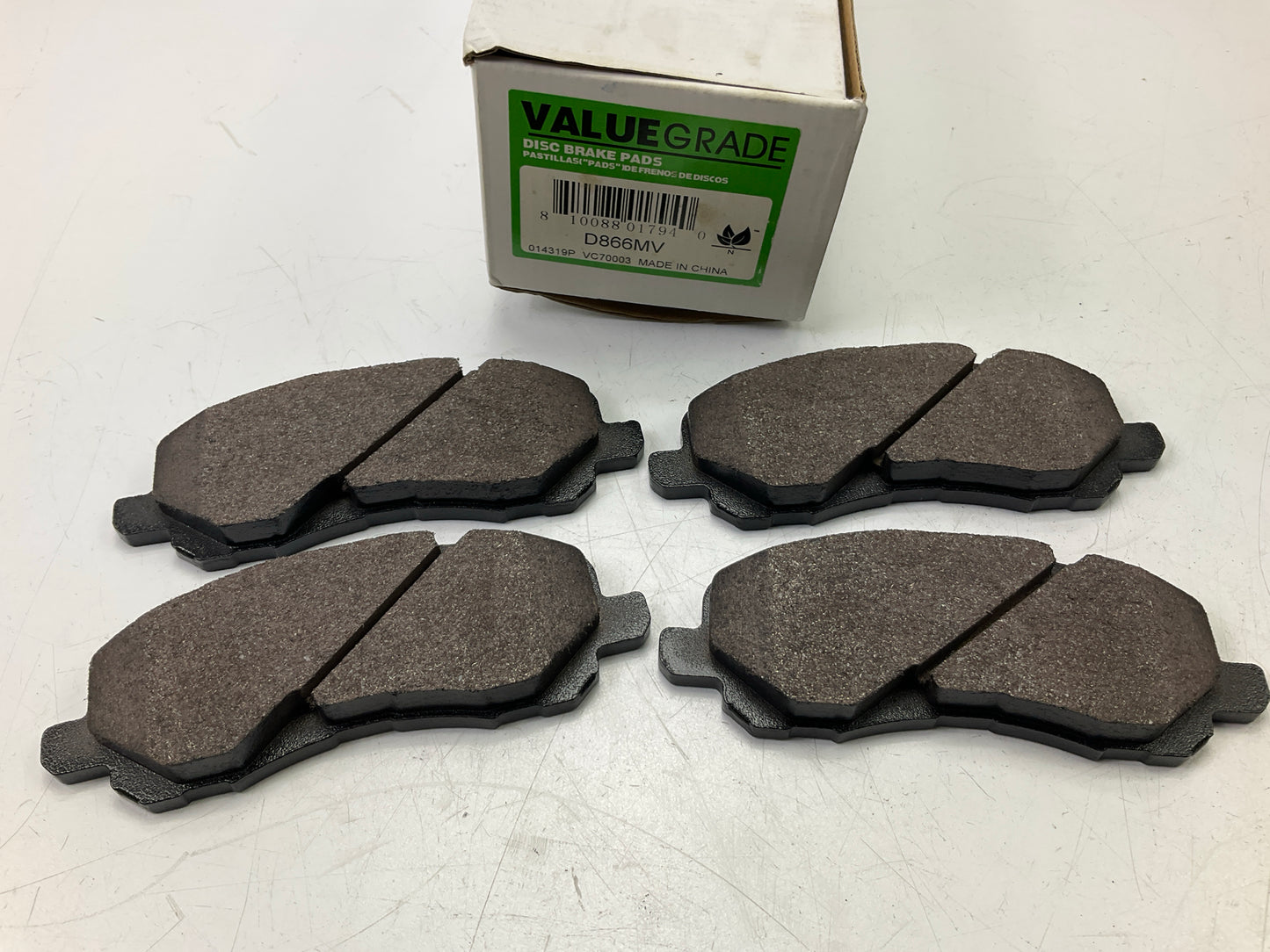 Valuegrade D866MV Front Brake Pads