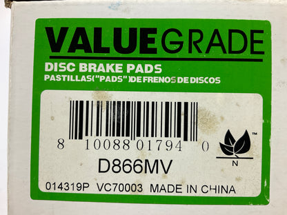 Valuegrade D866MV Front Brake Pads