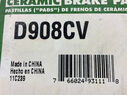 Valuegrade D908CV Front Brake Pads - 2002-2006 Toyota Camry, 09-13 Lexus IS250