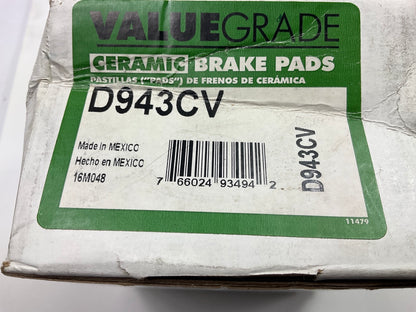 Valuegrade D943CV Front Brake Pads