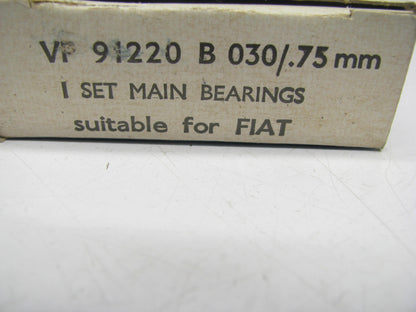 Vandervell VP91220B-030 Main Bearings  .030'' 1967-91 Fiat 1.2L 1.3L 1.4L 1.6L-L4