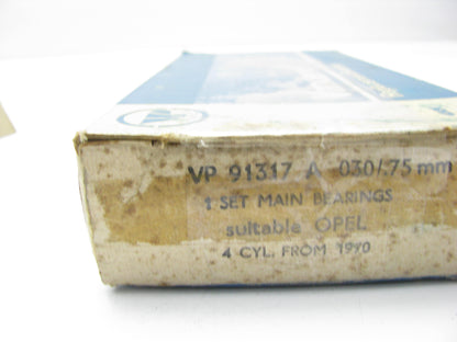 Vandervell VP91317-A-030 Engine Main Bearings .030'' 1968-1975 Opel 1.5L 1.9L-L4