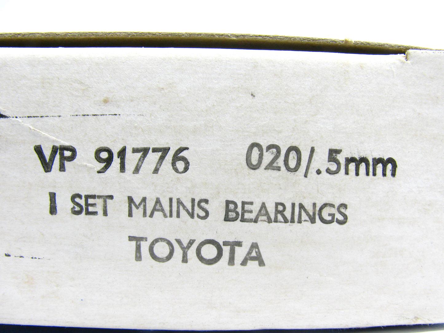 Vandervell VP91776-020 Main Bearings .020'' 1969-1974 Toyota 1.9L 2.0L 8RC 18RC