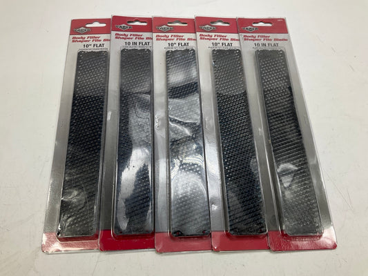 (5) Vaper 15072 Body Filler Shaper File Blade - 10'' Flat