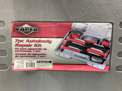 USED Vaper 15084 7 Piece Autobody Hammer & Dolly Set For Automotive Body Repair