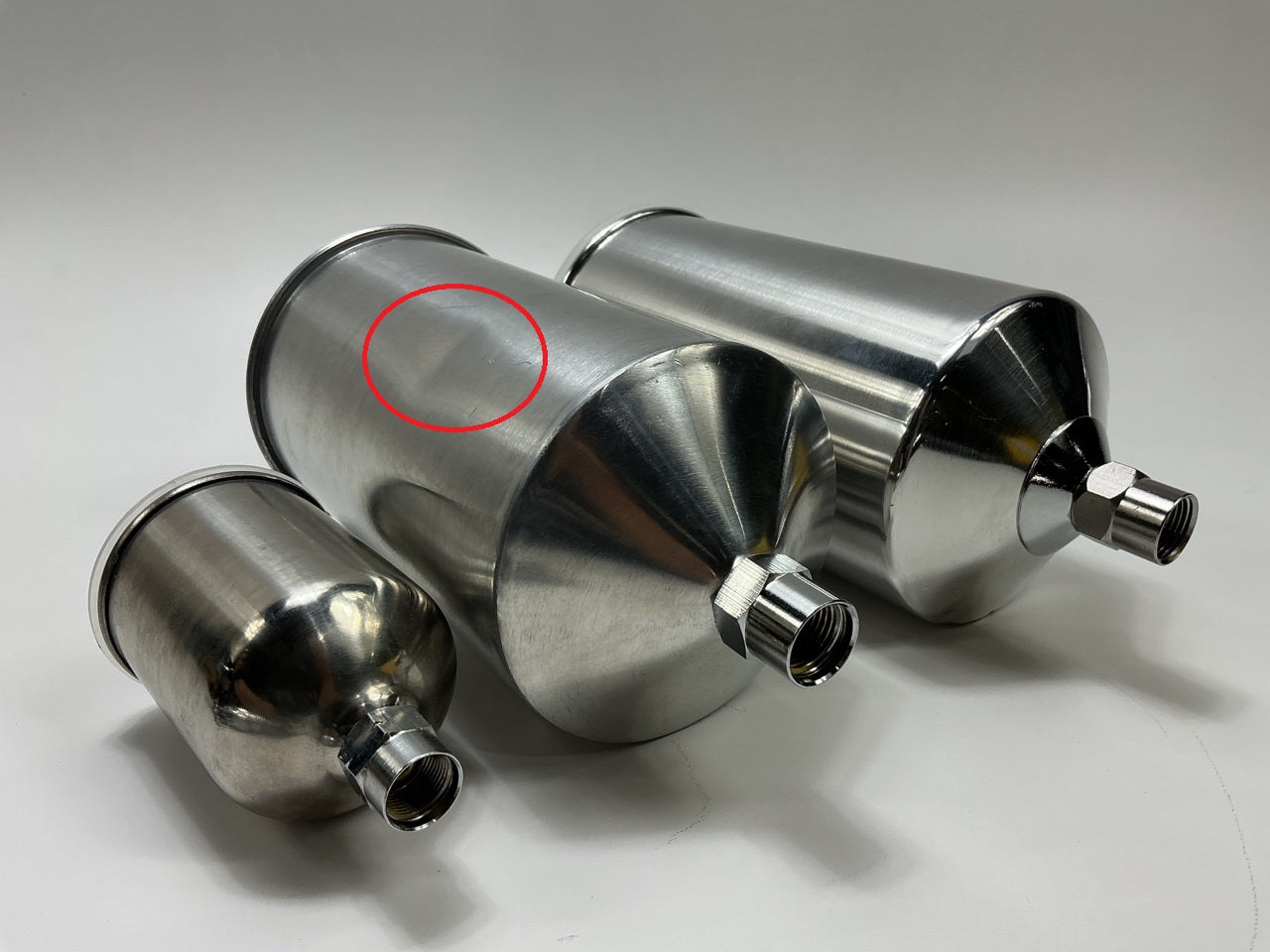 SCRATCH & DENT, SEE ACTUAL PHOTOS - Vaper 19220 HVLP Triple Set-Up Spray Gun Kit
