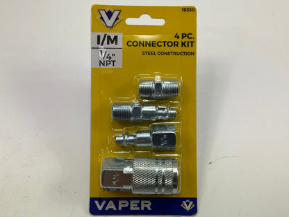 Vaper 19330 I / M Style Air Hose Coupler Connector Kit, 1/4'' NPT