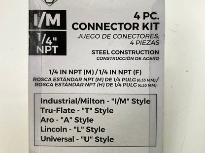 Vaper 19330 I / M Style Air Hose Coupler Connector Kit, 1/4'' NPT