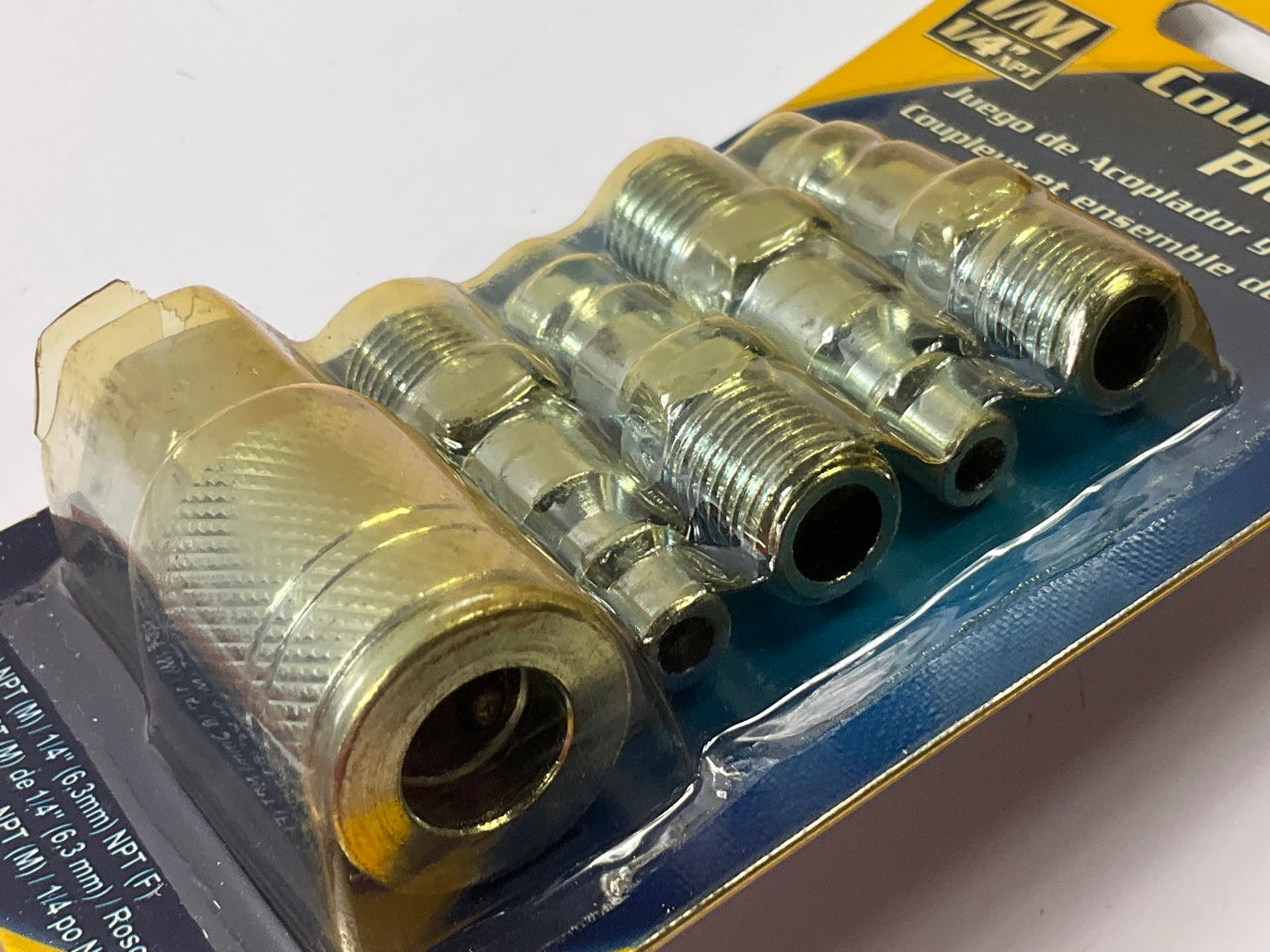 Vaper 19333 Air Line Air Tools Fittings Coupler And Plug Set - 5 Piece, 1/4'' NPT