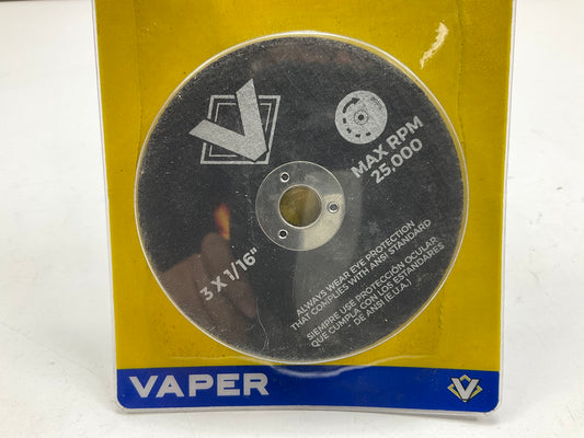 Vaper 19336 3'' X 1/16'' Cut-Off Wheel - 20 Pieces