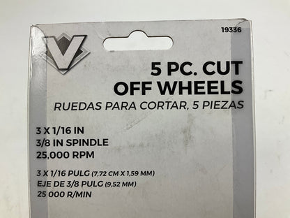 Vaper 19336 3'' X 1/16'' Cut-Off Wheel - 20 Pieces
