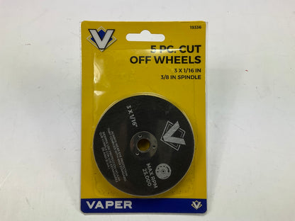 Vaper 19336 3'' X 1/16'' Cut-Off Wheel - 5 Pieces