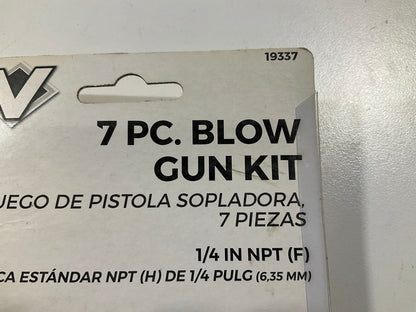 Vaper 19337 Air Blow Gun Kit - 7 Piece, 1/4'' NPT