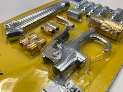 Vaper 19338 17-Piece Air Tool Accessory Kit With Blow Gun & Fittings & Air Chuck