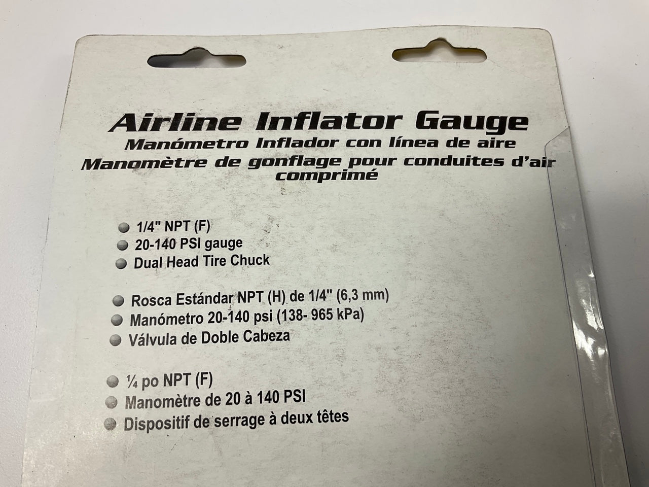 Vaper 19341 Professional Air Line Inflator Gauge, 20 To 140 PSI