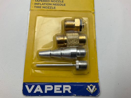 Vaper 19356 Inflator Kit - 4 Piece, Inflate Tires, Air Mattress Sports Balls Etc