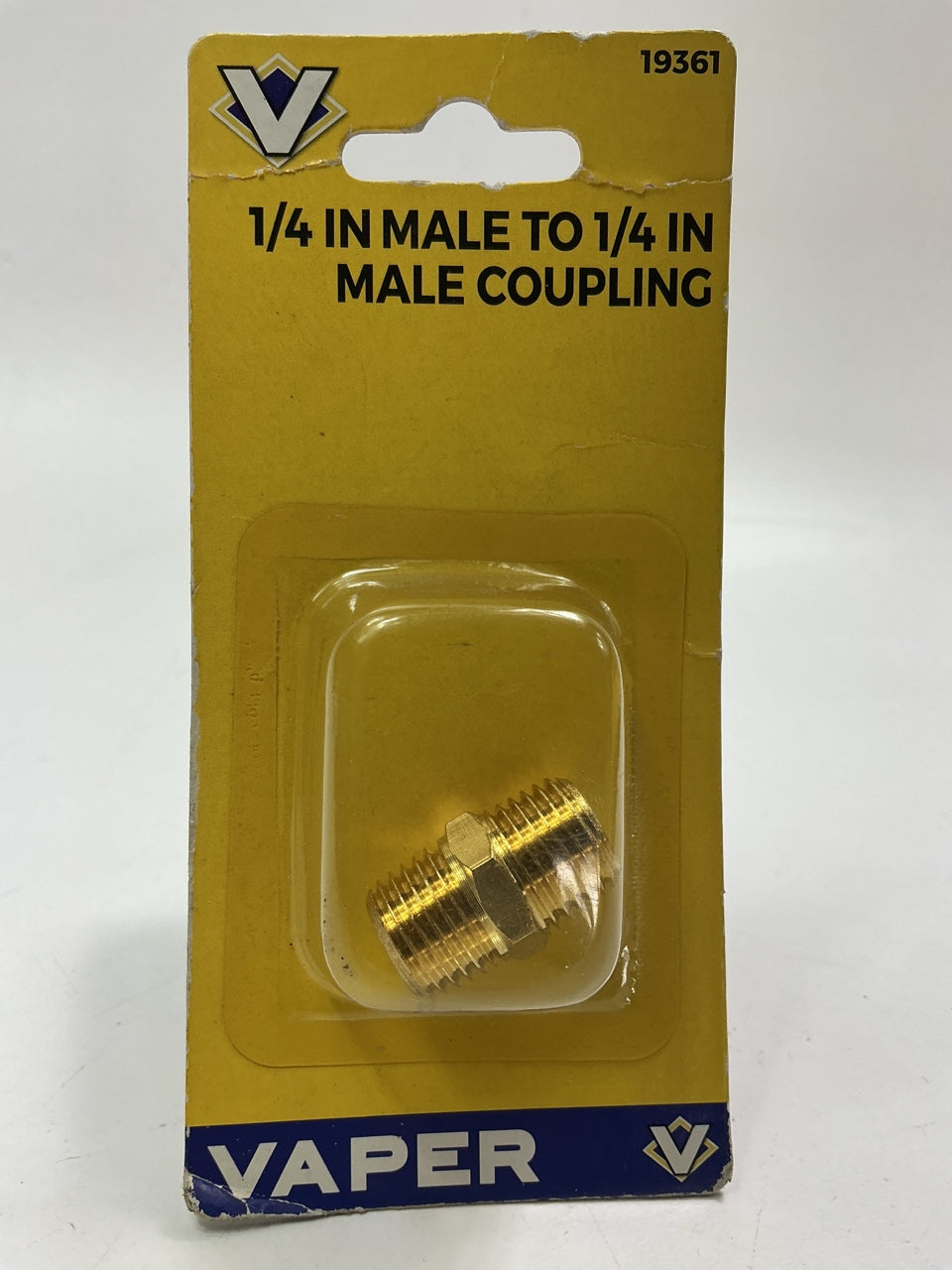 Vaper 19361 1/4'' Male To 1/4'' Male Coupler Double Male Connector