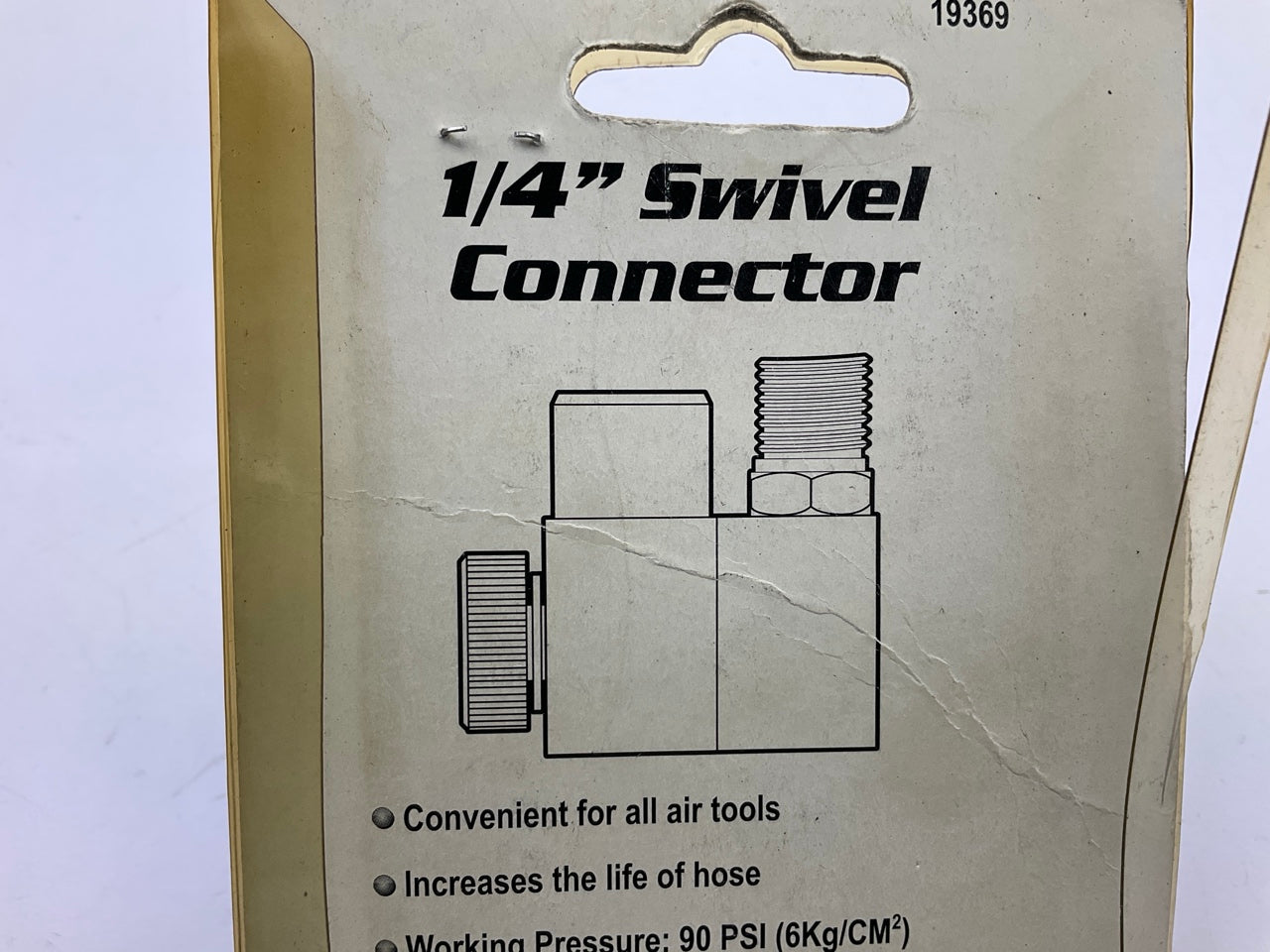 Vaper 19369 1/4'' Swivel Connector - Convenient For All Air Tools, Up To 90 PSI