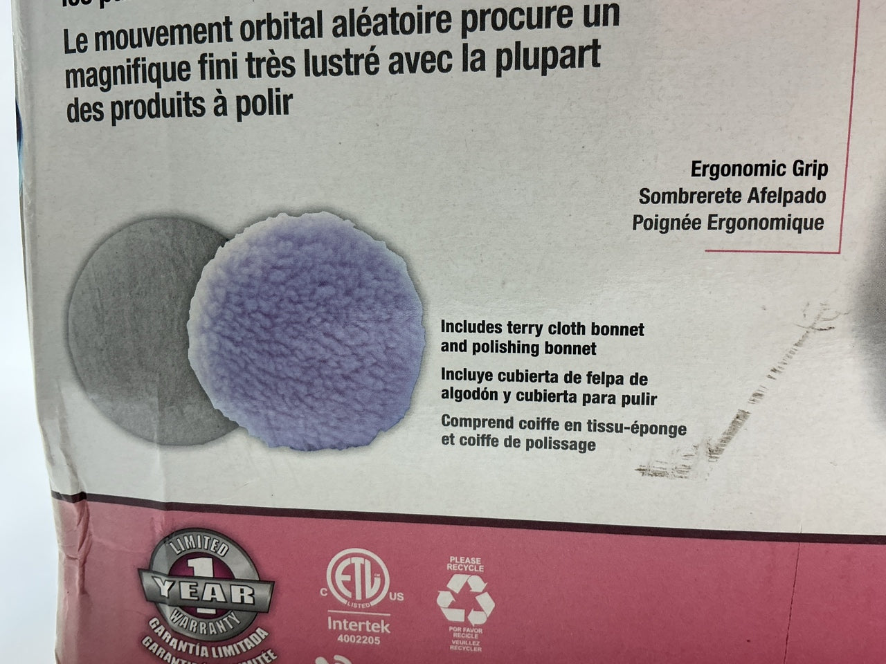 Vaper 22610 10'' Random Orbital Buffer Polisher, 3000 RPM