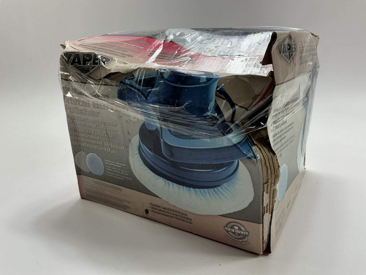 Vaper 22610 10'' Random Orbital Buffer Polisher, 3000 RPM